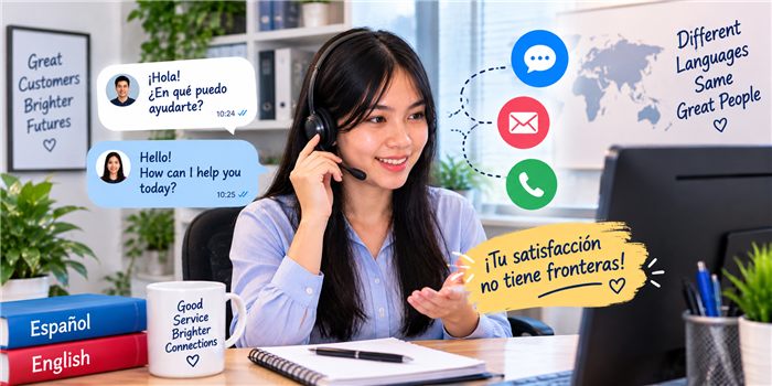 Atención al cliente bilingüe