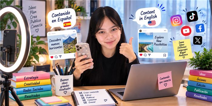 Creación de contenido bilingüe